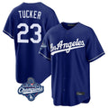 LA.Dodgers #23 Kyle Tucker Player Royal World Series Meet Game Hdoa Stitched Jerseys