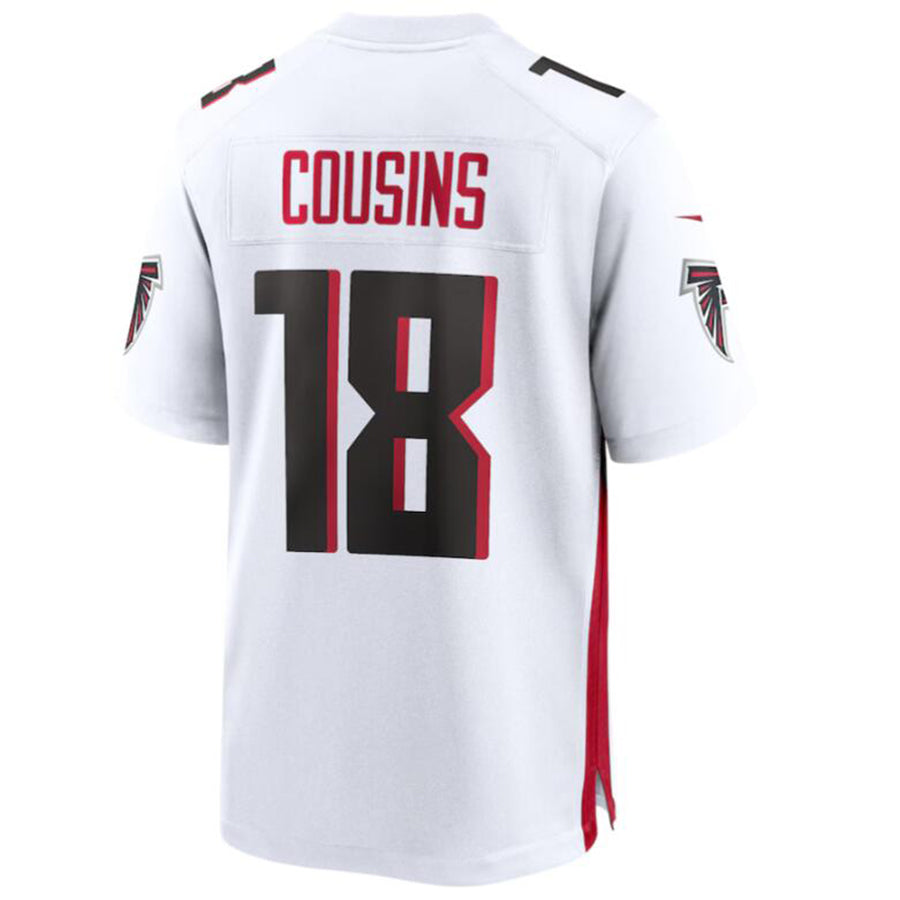 A.Falcons #18 Kirk Cousins Player White Home Game Hdoa Stitched Jerseys