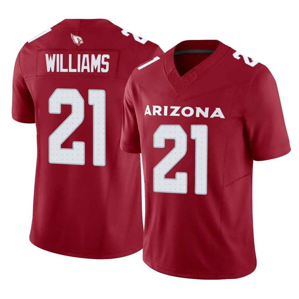 A.Cardinals #21 Garrett Williams Player Cardinal Vapor F.U.S.E. Limited Home Game Hdoa Stitched Jerseys