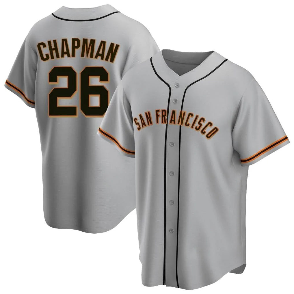 SF.Giants #26 Matt Chapman Player Gray Home Game Hdoa Stitched Jerseys