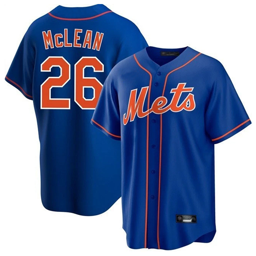 NY.Mets #26 Nolan McLean Player Royal Home Game Hdoa Stitched Jerseys