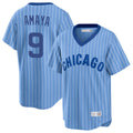 C.Cubs #9 Miguel Amaya Player Blue T-shirt Cooperstown Collection Limited Hdoa Stitched Jerseys