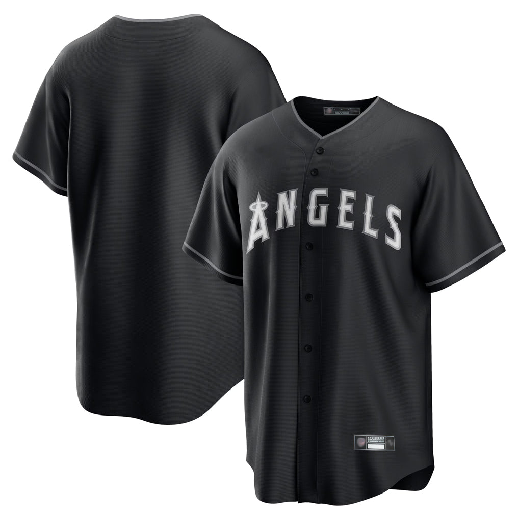 LA.Angels ## Angels Blank Player Black Lights Out Fashion T-shirt Hdoa Stitched Jerseys