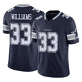D.Cowboys #33 Javonte Williams Player Navy Limited Vapor F.U.S.E. Home Game Hdoa Stitched Jerseys