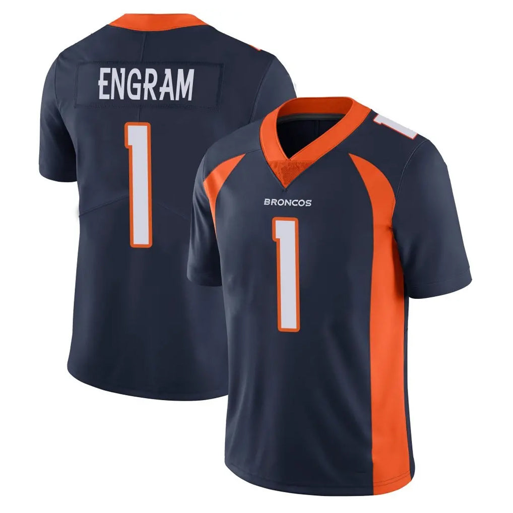 D.Broncos #1 Evan Engram Player Navy Vapor Untouchable Limited Game Hdoa Stitched Jerseys