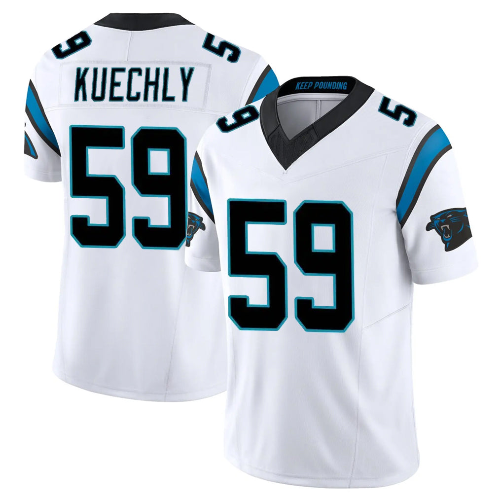 C.Panthers #59 Luke Kuechly Player White Vapor F.U.S.E. Limited Home Game Hdoa Stitched Jerseys