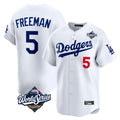 LA.Dodgers #5 Freddie Freeman Player White World Series Limited Home Hdoa Stitched Jerseys