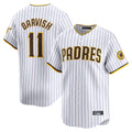 S.Diego Padres #11 Yu Darvish Player White Home Limited Hdoa Stitched Jerseys