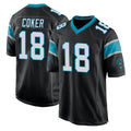 C.Panthers #18 Jalen Coker Player Black Game Hdoa Stitched Jerseys