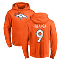 D.Broncos #9 Talanoa Hufanga Player Orange Pullover Hoodie Limited Hdoa Stitched Jerseys