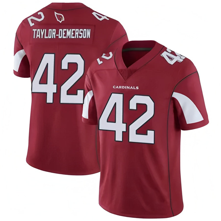 A.Cardinals #42 Dadrion Taylor-Demerson Player Red Limited Hdoa Stitched Jerseys