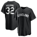C.Guardians #32 Gavin Williams Player Black Home Game Hdoa Stitched Jerseys