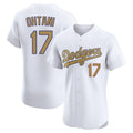 LA.Dodgers #17 Shohei Ohtani Player Gold Limited Elite Home Hdoa Stitched Jerseys