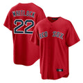 B.Red Sox #22 Garrett Whitlock Player Red Home Game Hdoa Stitched Jerseys