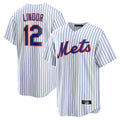 NY.Mets #12 Francisco Lindor Player White Home Game Hdoa Stitched Jerseys