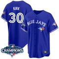T.Blue Jays #30 Alejandro Kirk Player Royal AL East Division All Hdoa Stitched Jerseys