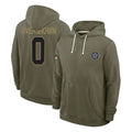 D.Cowboys #0 DeMarvion Overshown Player Olive Salute to Service Pullover Hoodies Limited Hdoa Stitched Jerseys