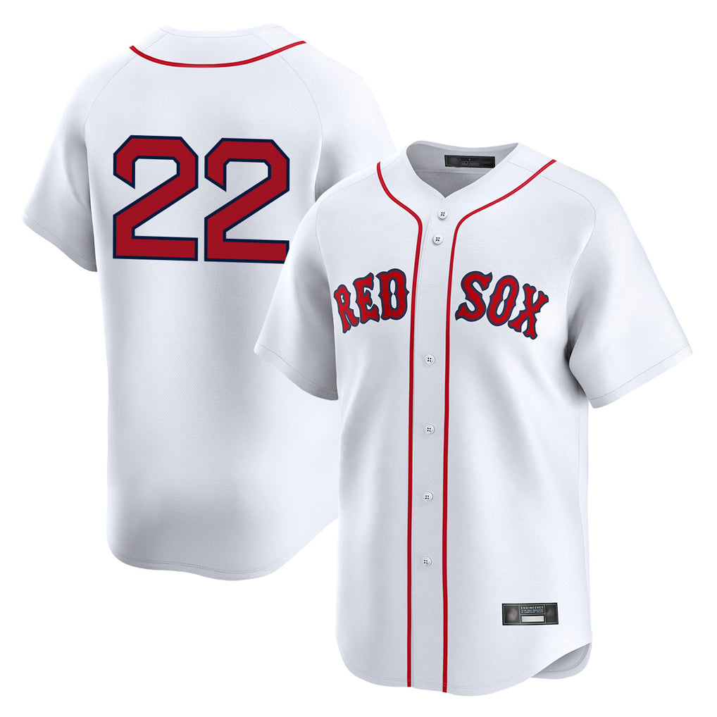 B.Red Sox #22 Garrett Whitlock Player White Limited Home Game Hdoa Stitched Jerseys