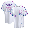KC.Royals #13 Salvador Perez Player White 2026 City Connect Limited Home Hdoa Stitched Jerseys