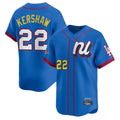 LA.Dodgers #22 Clayton Kershaw Player Blue All-Star Limited Home Hdoa Stitched Jerseys