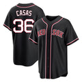 B.Red Sox #36 Triston Casas Player Black Out Home Game Hdoa Stitched Jerseys