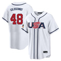 NY.Yankees #48 Paul Goldschmidt Player White USA 2026 World Classic Limited Game Hdoa Stitched Jerseys