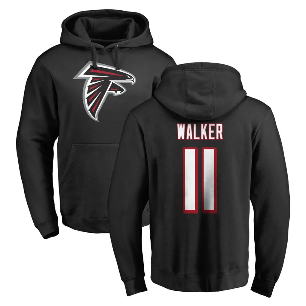 A.Falcons #11 Jalon Walker Player Black Salute to Service Hoodies Hdoa Stitched Jerseys