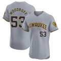 M.Brewers #53 Brandon Woodruff Player Gray Home Limited Elite Hdoa Stitched Jerseys