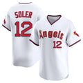 LA.Angels #12 Jorge Soler Player White T-shirt Home Limited Hdoa Stitched Jerseys