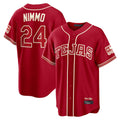 T.Rangers #24 Brandon Nimmo Player Red 2026 City Connect Hdoa Stitched Jerseys