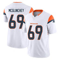 D.Broncos #69 Mike McGlinchey Player White Limited Vapor F.U.S.E. Home Game Hdoa Stitched Jerseys