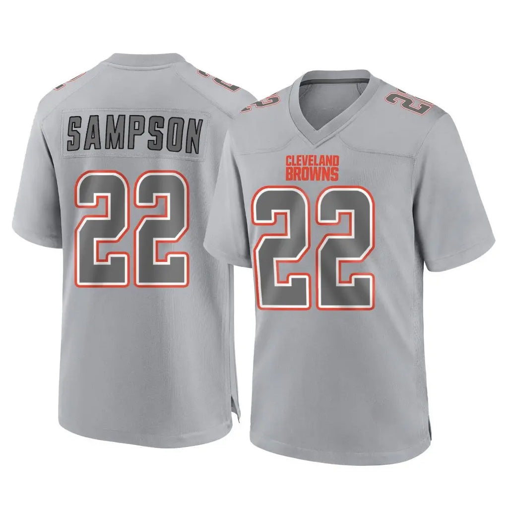 C.Browns #22 Dylan Sampson Player Gray Atmosphere Fashion Game Hdoa Stitched Jerseys
