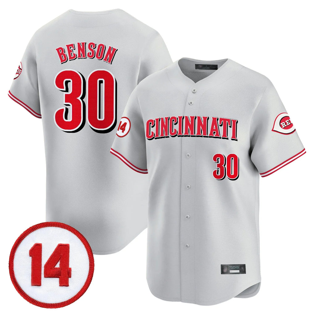 C.Reds #30 Ken Griffey Player Gray Vapor Premier Limited Home Hdoa Stitched Jerseys