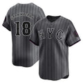 NY.Mets #18 Darryl Strawberry Player Gray City Connect Limited Hdoa Stitched Jerseys