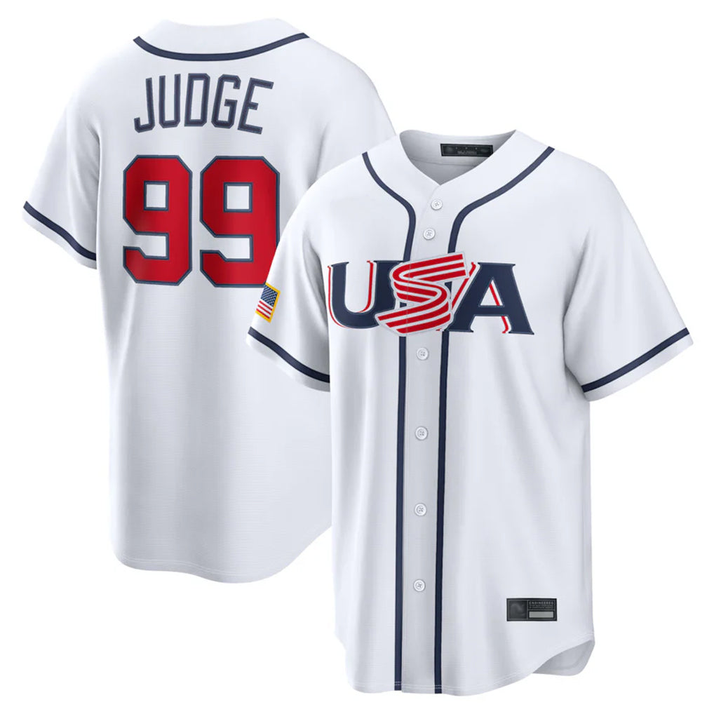 NY.Yankees #99 Aaron Judge Player White USA 2026 World Classic Limited Game Hdoa Stitched Jerseys