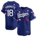 LA.Dodgers #18 Yoshinobu Yamamoto Player Royal Tokyo Series Vapor Premier Limited Hdoa Stitched Jerseys