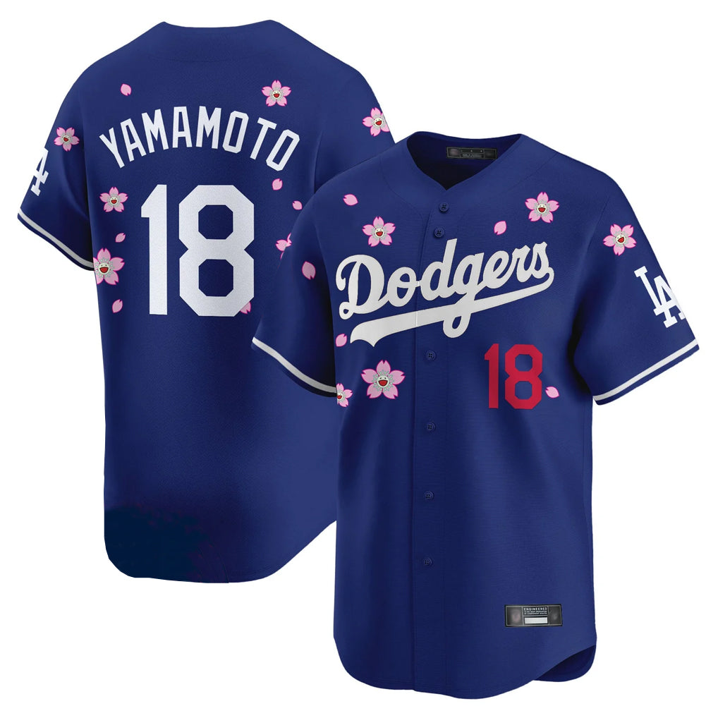 LA.Dodgers #18 Yoshinobu Yamamoto Player Royal Tokyo Series Vapor Premier Limited Hdoa Stitched Jerseys