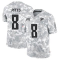 A.Falcons #8 Kyle Pitts Sr. Player Arctic Camo Salute to Service Limited Hdoa Stitched Jerseys