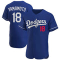 LA.Dodgers #18 Yoshinobu Yamamoto Player Royal Limited Elite Home Hdoa Stitched Jerseys