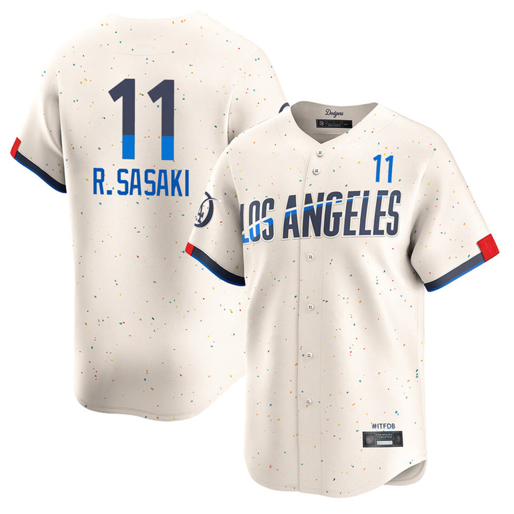 LA.Dodgers #11 Roki Sasaki Player Cream City Connect Limited Home Hdoa Stitched Jerseys