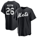 NY.Mets #26 Nolan McLean Player Black Home Game Hdoa Stitched Jerseys