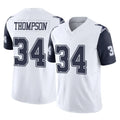 D.Cowboys #34 Jalen Thompson Player White-Navy Limited Vapor F.U.S.E. Home Game Hdoa Stitched Jerseys