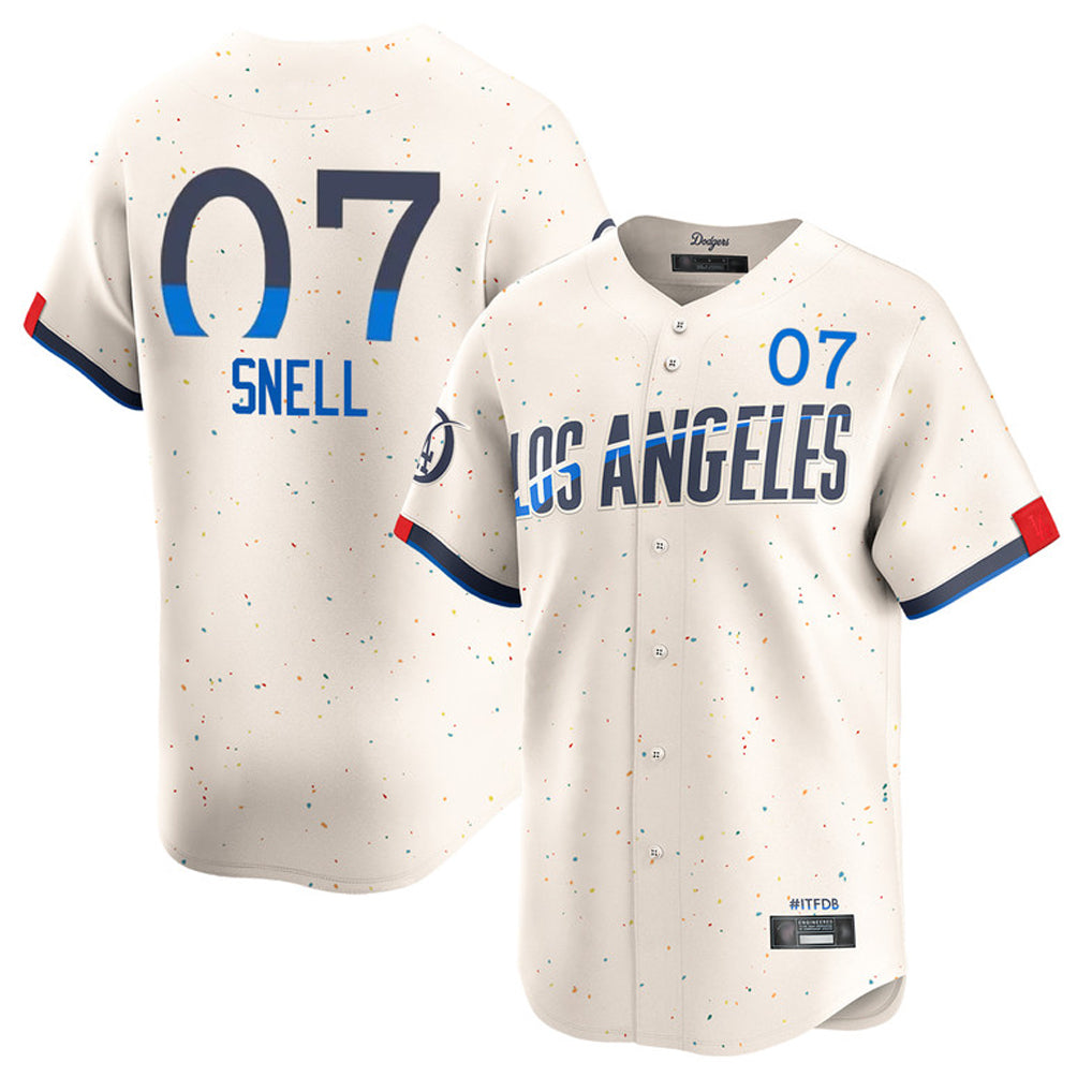 LA.Dodgers #7 Blake Snell Player Cream City Connect Limited Home Hdoa Stitched Jerseys