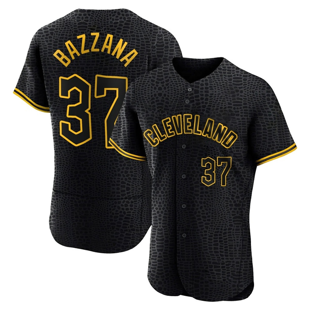C.Guardians #37 Travis Bazzana Player Black Snake Skin City Limited Elite Home Hdoa Stitched Jerseys