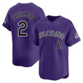 C.Rockies #2 Tyler Freeman Player Purple Limited Home Hdoa Stitched Jerseys