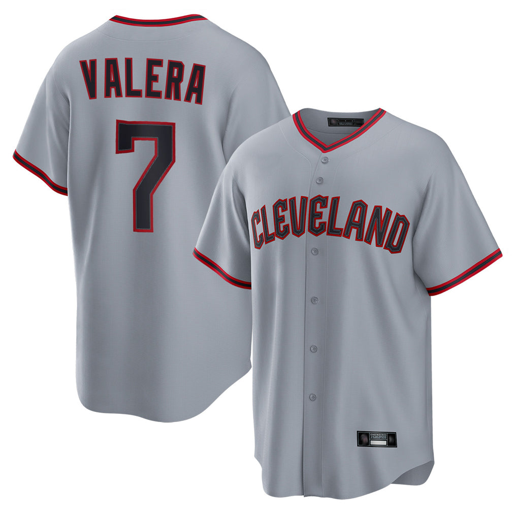C.Guardians #7 George Valera Player Gray Home Game Hdoa Stitched Jerseys