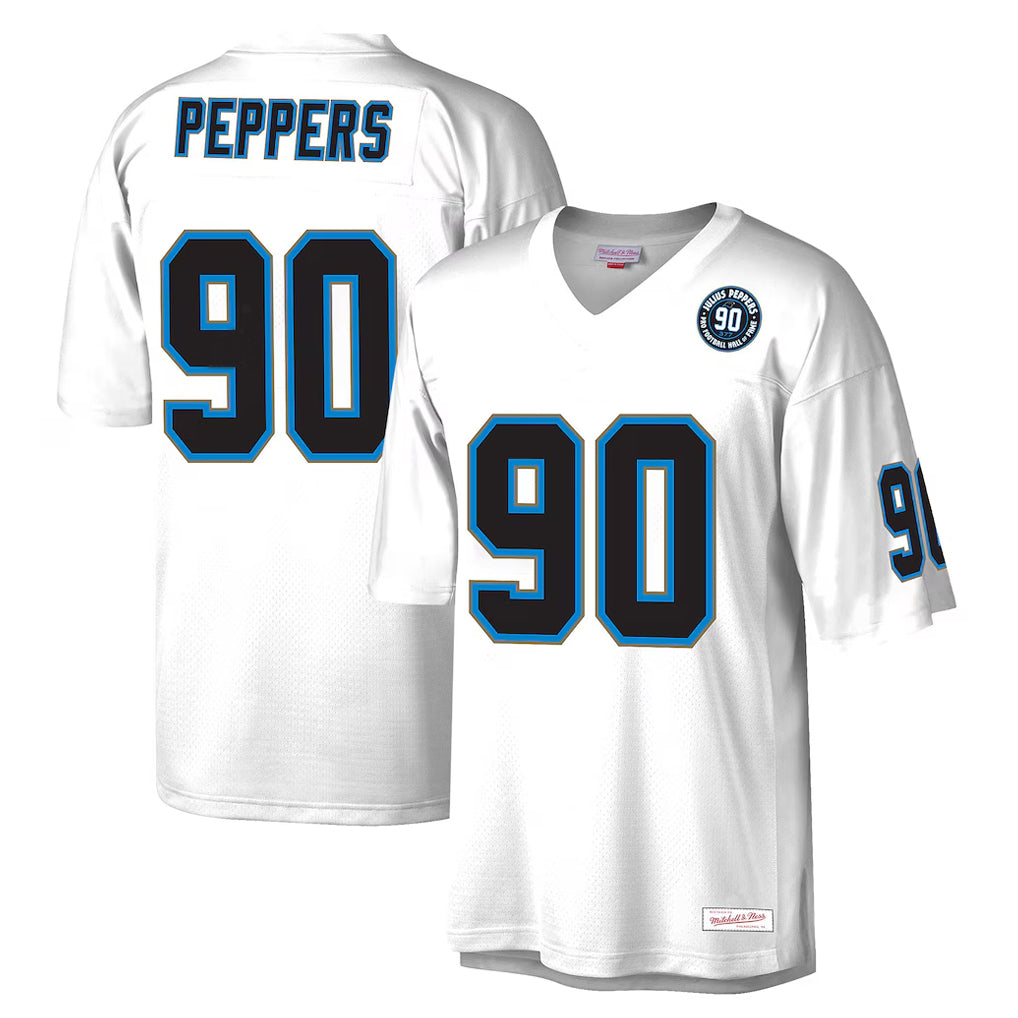 C.Panthers #90 Julius Peppers Player White Mitchell & Ness 2024 Hall of Fame Fashion Hdoa Stitched Jerseys