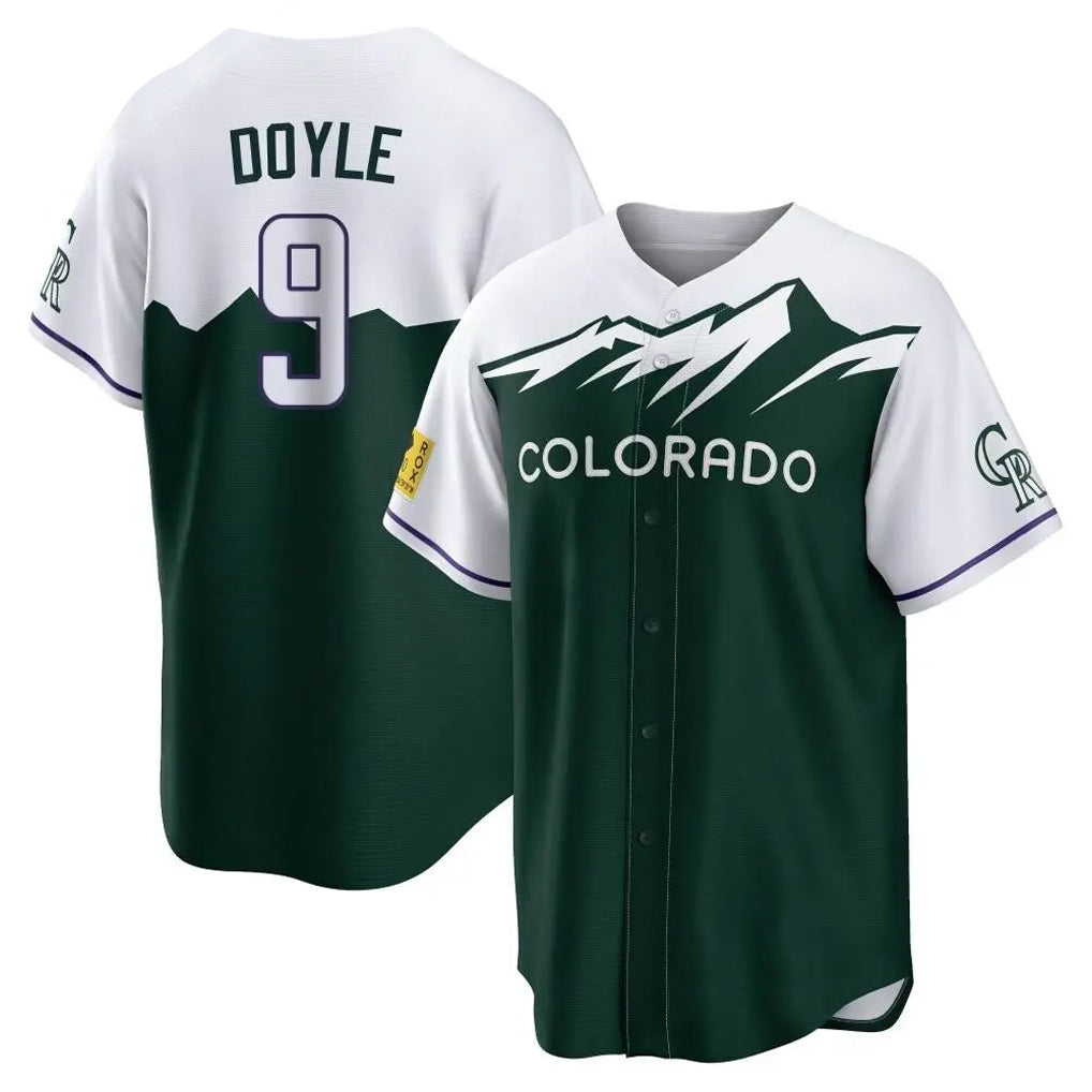 C.Rockies #9 Brenton Doyle Player Green City Connect Home Game Hdoa Stitched Jerseys