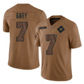 D.Cowboys #7 Rashan Gary Player Brown Salute to Service Limited Home Game Hdoa Stitched Jerseys