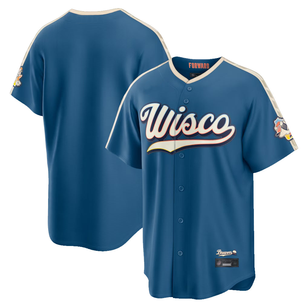 M.Brewers ## Brewers Blank Player Blue 2026 City Connect Home Game Hdoa Stitched Jerseys